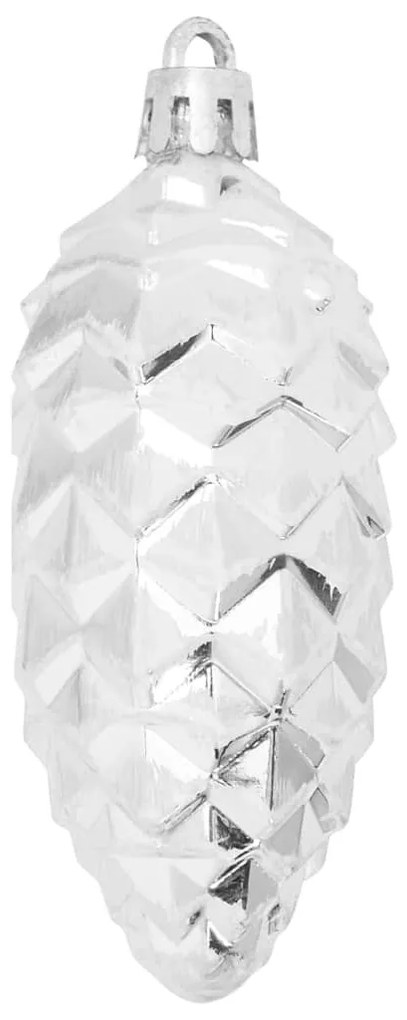 Karácsonyi tobozlabda 40 pcs Ezüst