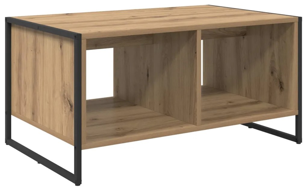 vidaXL Dohányzóasztal Művészi tölgy 80 x 50 x 40 cm Faanyag