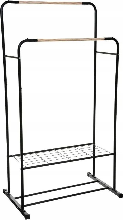 Gardrób Ruhaakasztó 2x rúd polc