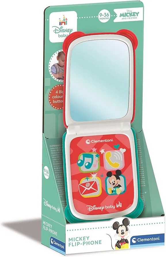 Disney Mickey Mirror interaktív összecsukható okostelefon Clementoni