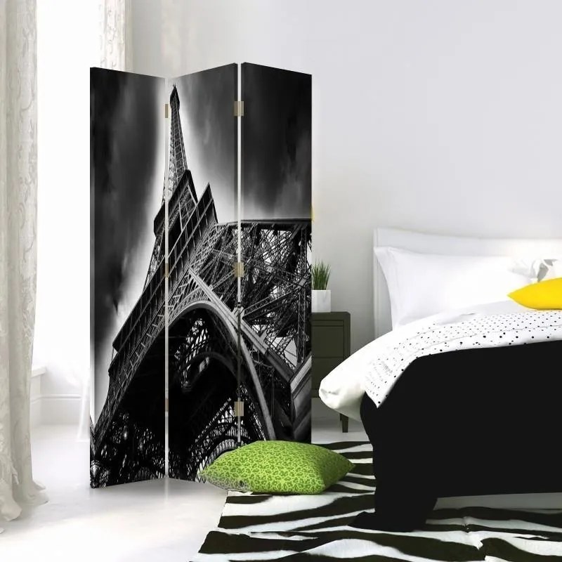 Gario Paraván Az Eiffel-torony a béka szemszögébol Méret: 145 x 170 cm, Kivitelezés: Forgó paraván 360°