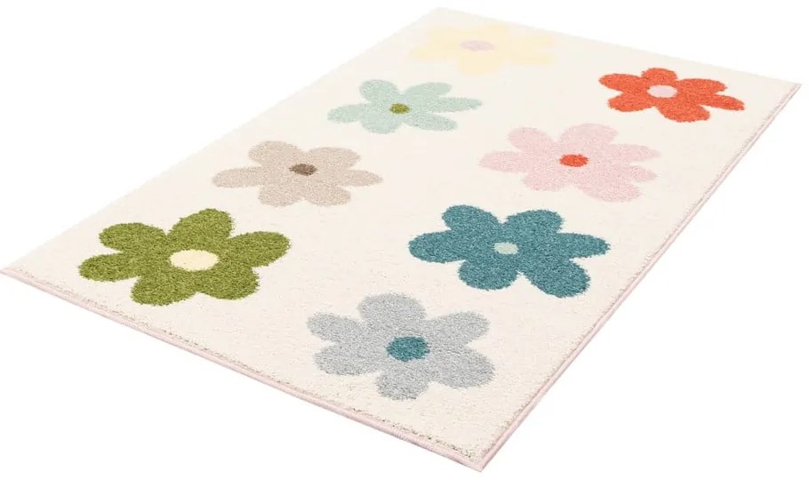 Elefántcsont színű gyerek szőnyeg 80x150 cm Dazzy Cream – FD