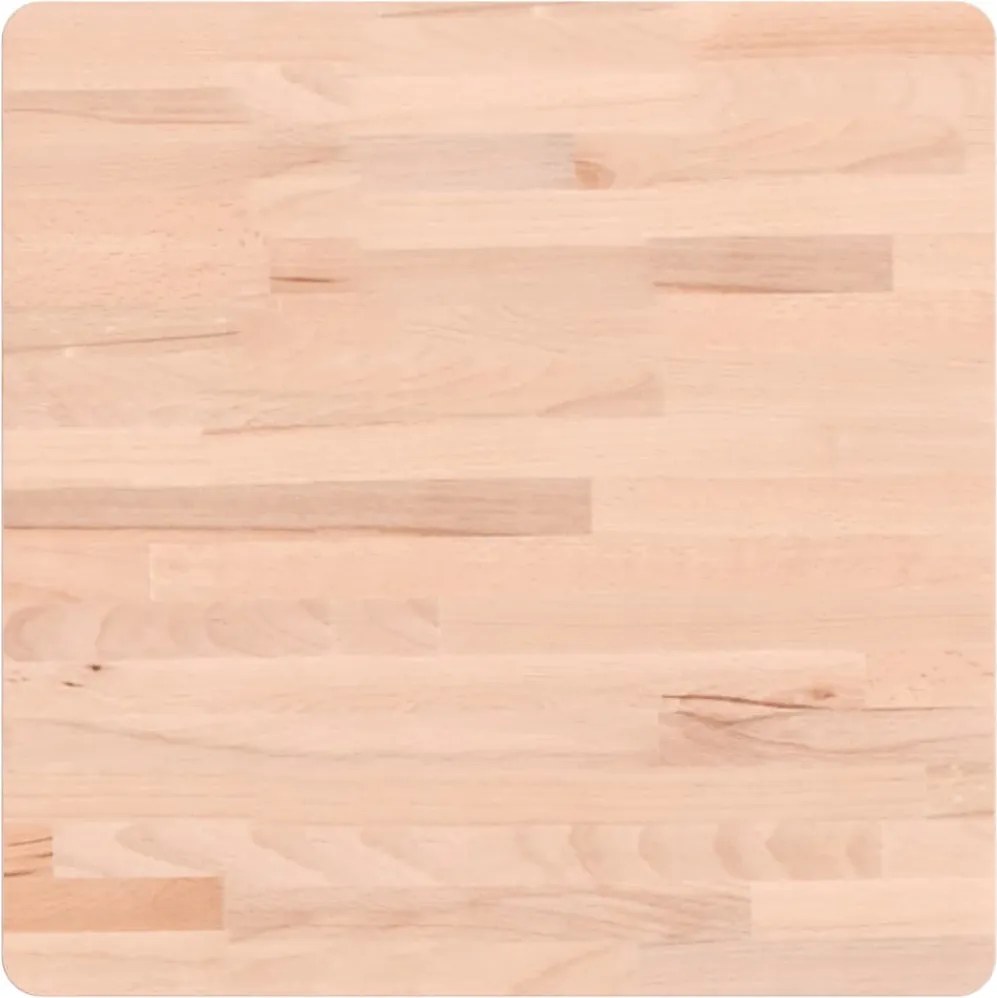 vidaXL tömör bükkfa négyzet alakú asztallap 50 x 50 x 2,5 cm