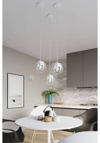 Sollux SL.1082 - Felületre szerelhető csillár TULOS 1xE27/60W/230V fehér