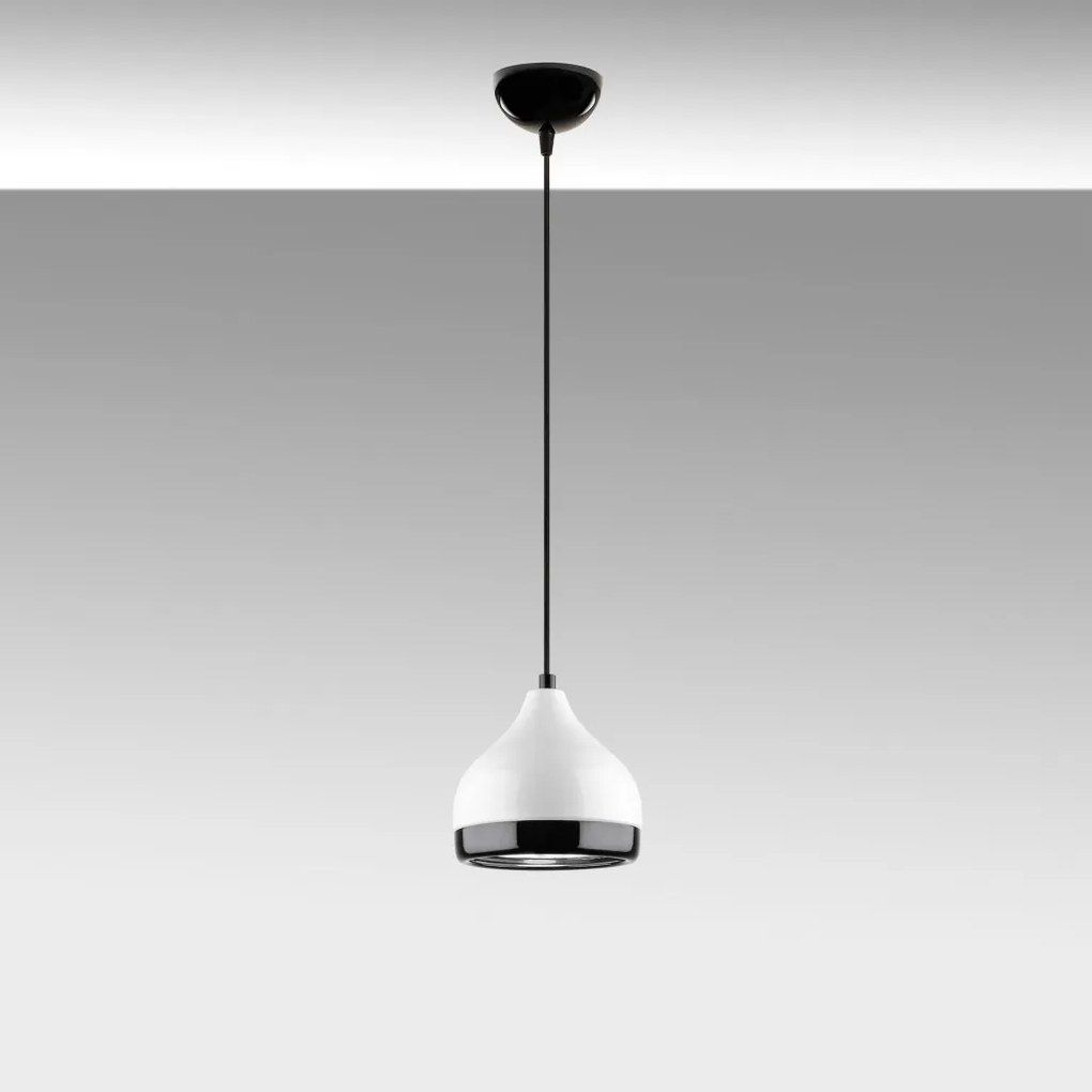 Yıldo 6868 fehér fém függőlámpa, Ø17 cm