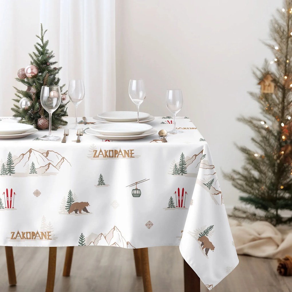 Goldea szögletes terítő 100% pamutvászon - zakopane 100 x 140 cm
