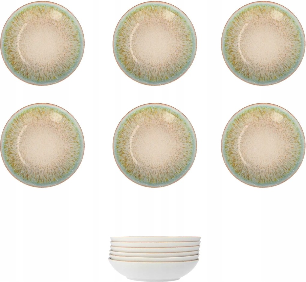 Lubiana Roma 6 db-os Tányér Szett 22 cm Ebédlő Tányér Mély Leves