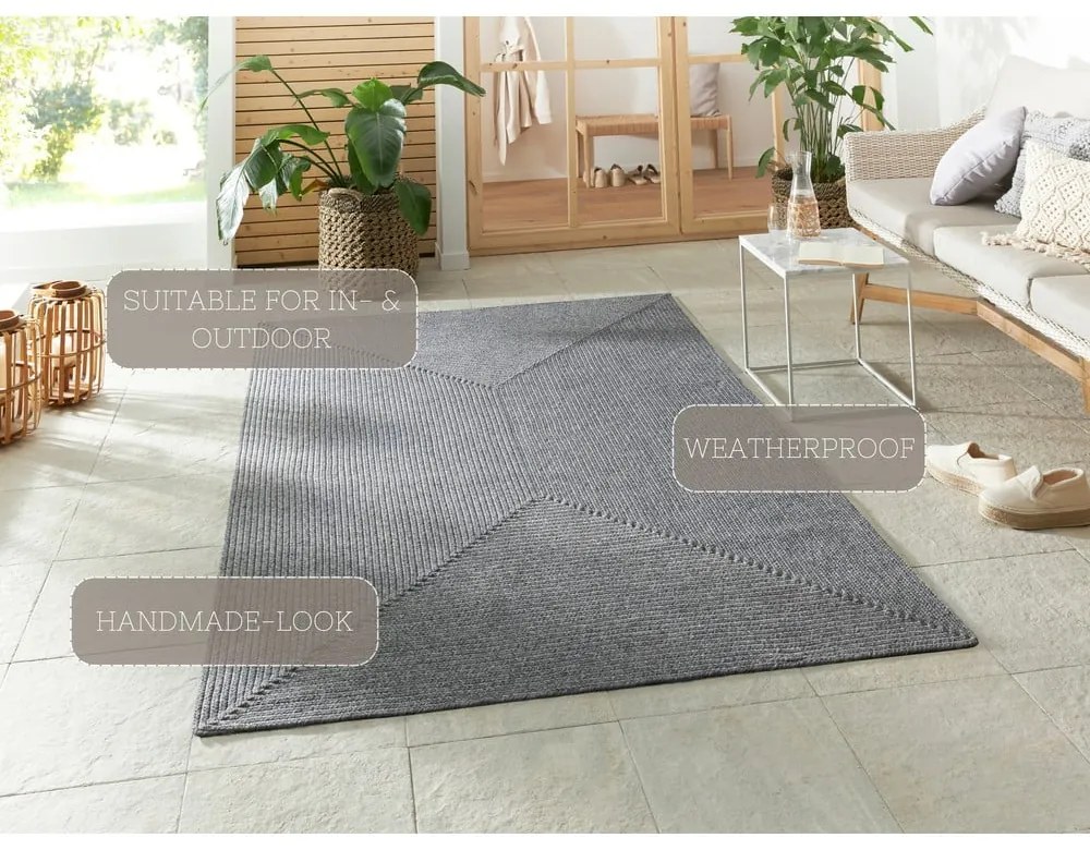 Szürke kültéri szőnyeg 170x120 cm - NORTHRUGS