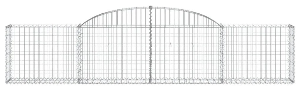 20 db íves horganyzott vas gabion kosár 300x30x60/80 cm