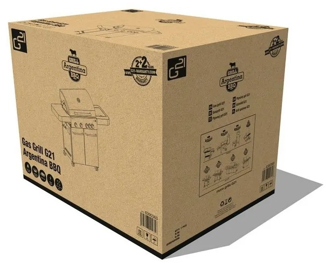 G21 Argentina BBQ Premium line gázgrill, 5 égő +redukciós szelep ingyen