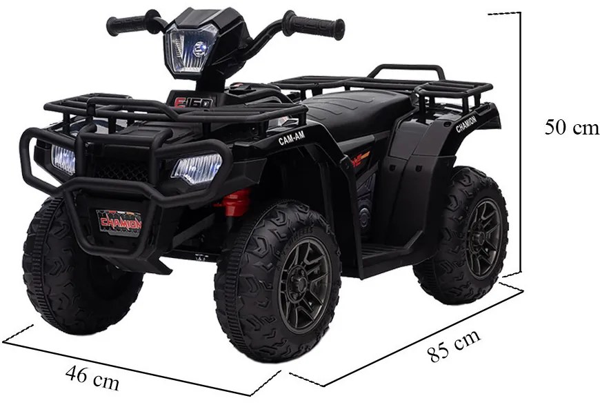 Elektromos quad fekete