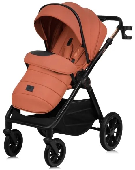Lionelo - 3 az 1-ben kombinált babakocsi LAYLA rozsdabarna