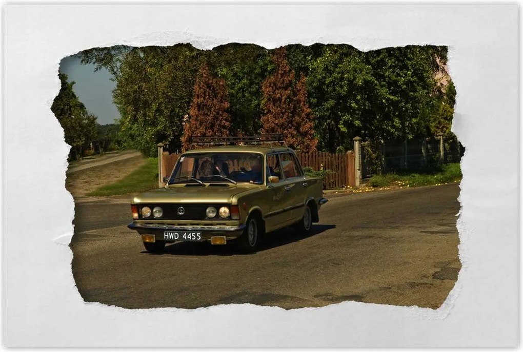 Poszter 60x40 Nagy Fiat 125P Lengyel