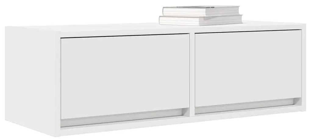 fehér szerelt fa TV-szekrény 80x31x25,5 cm