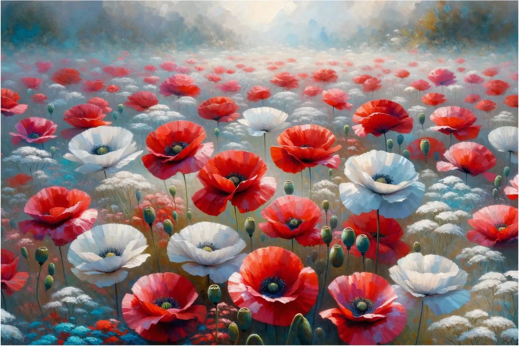 Kép - Pipacsmező (90x60 cm)