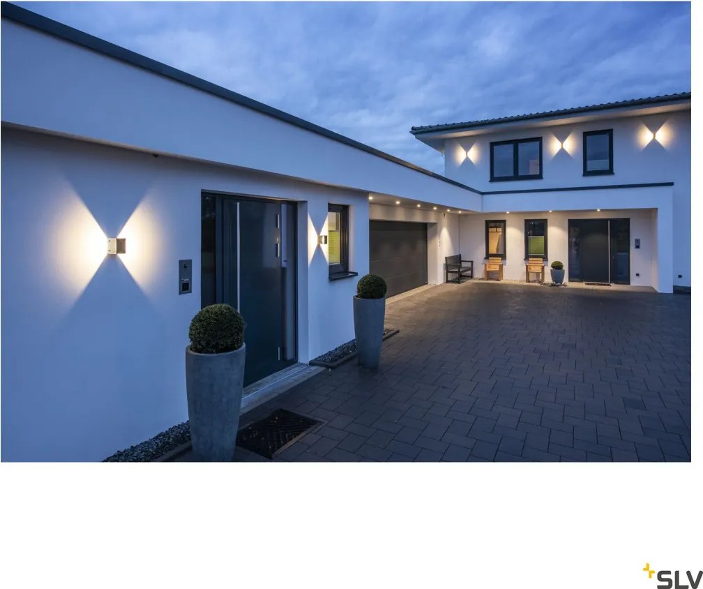 SLV 232105 STRUCTEC Modern Kültéri Fali Lámpa Antracit LED IP65