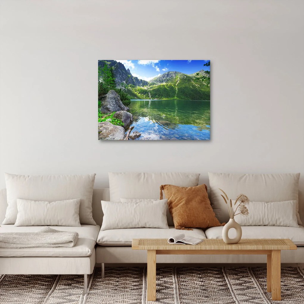 Tó a Tátrában képe (70x50 cm)