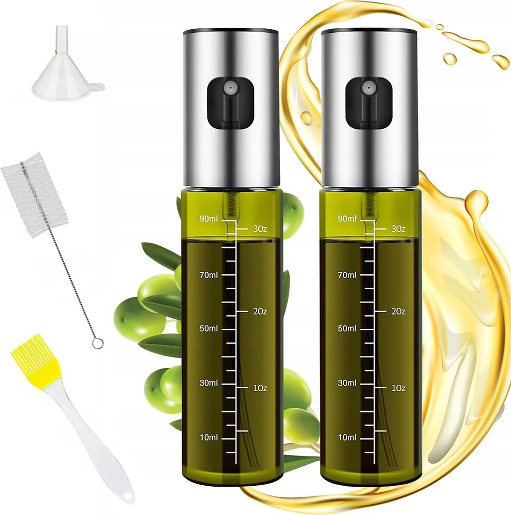 2 db Olajmosó Ecetes Olajszóró Adagoló Szórófej Készlet Új 2026