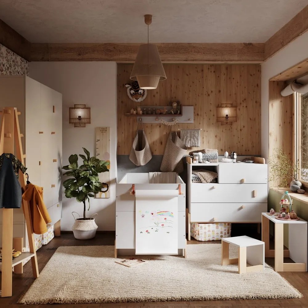 Világosszürke pelenkázó feltét Cube - Pinio