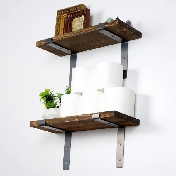 KÉSZLET 2x Fali polc fenyő