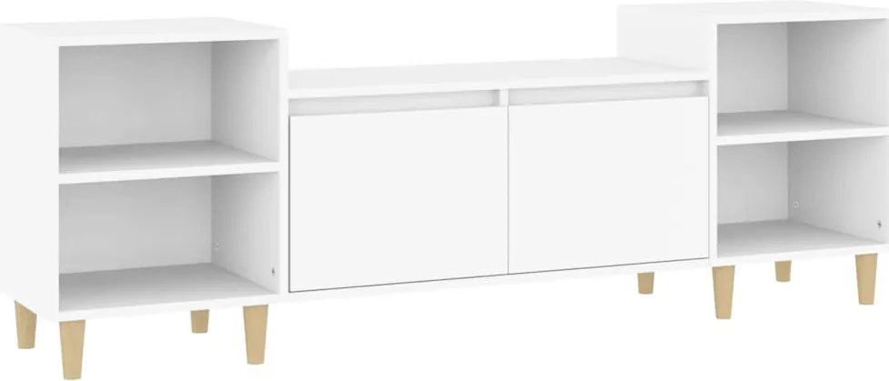 vidaXL fehér szerelt fa TV-szekrény 160 x 35 x 55 cm
