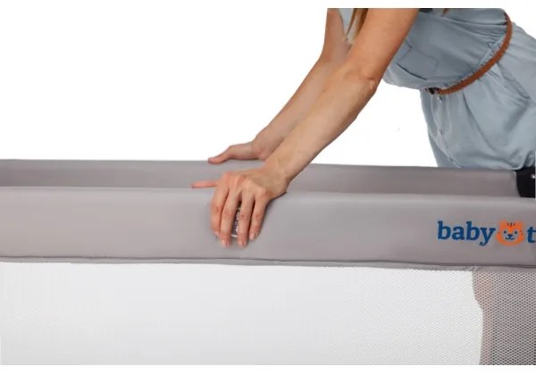 KINDERKRAFT - Utazó kiságy Baby Tiger VIKI szürke