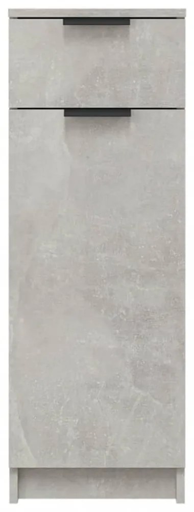 betonszürke szerelt fa fürdőszobaszekrény 32 x 34 x 90 cm