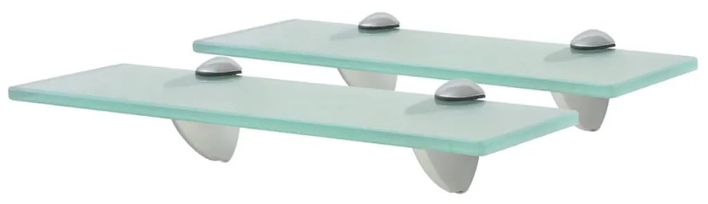 2 db lebegő üvegpolc 30 x 10 cm 8 mm