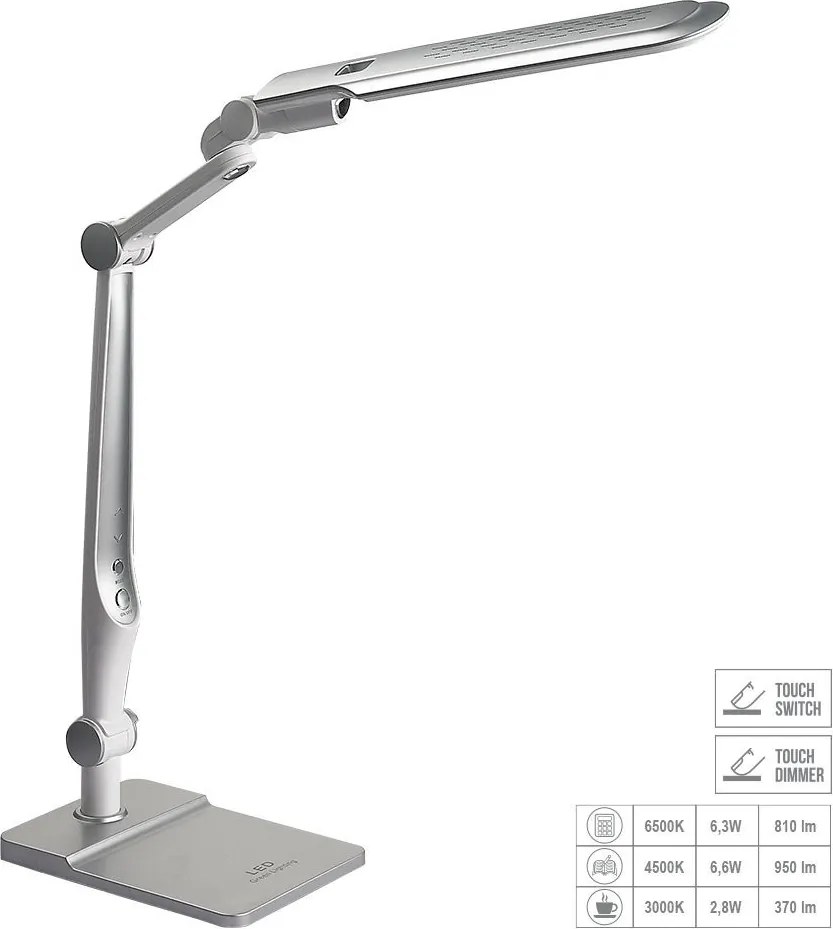 Prezent MENTOR I. 31208 Asztali lámpa 1x9W/LED 489lm IP20
