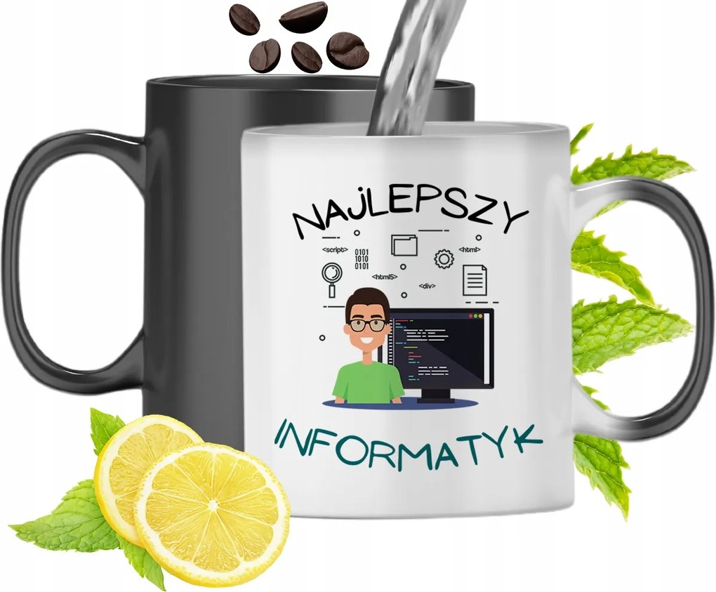 Mágikus Bögre Informatikusoknak Színváltó Nyomtatott Fényképpel