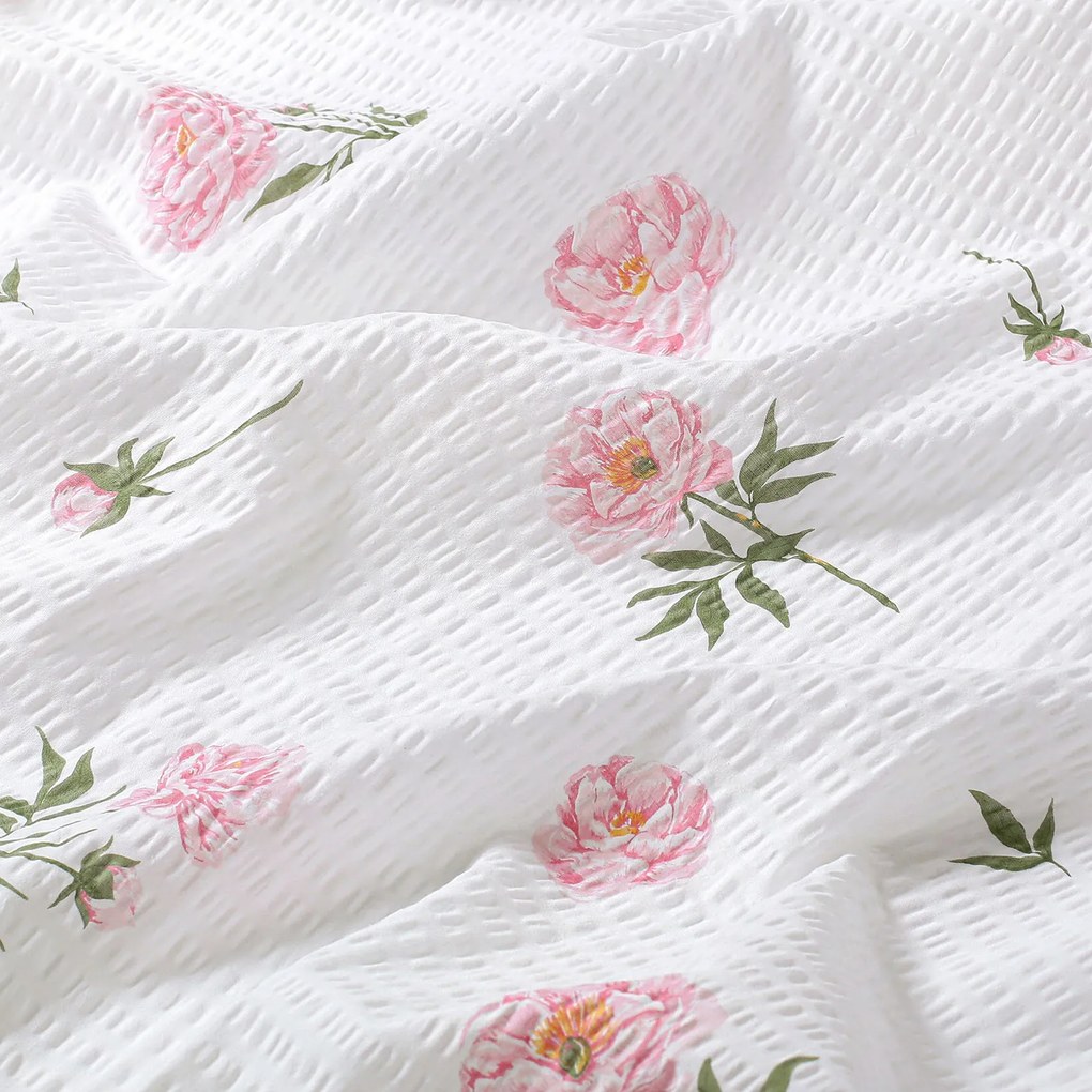 Goldea krepp párnahuzat - pünkösdi rózsamintás 45 x 45 cm