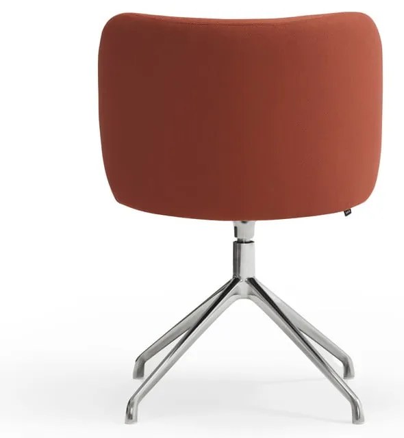 Téglavörös kárpitozott étkezőfotel Mogi – Teulat