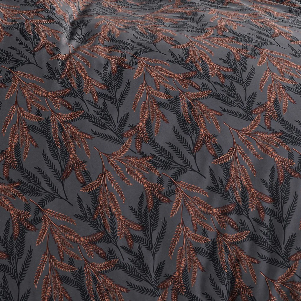 4Home Midnight Fern pamut ágyneműhuzat renforcé , 140 x 200 cm, 70 x 90 cm