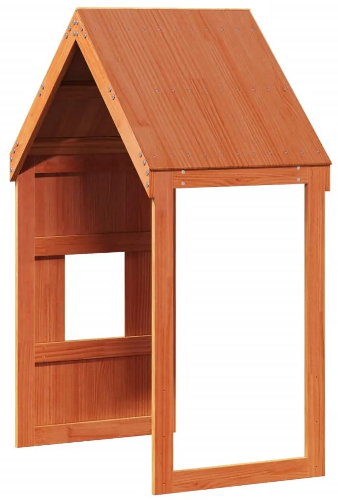 viaszbarna tömör fenyőfa gyerekágytető 60 x 99 x 139,5 cm