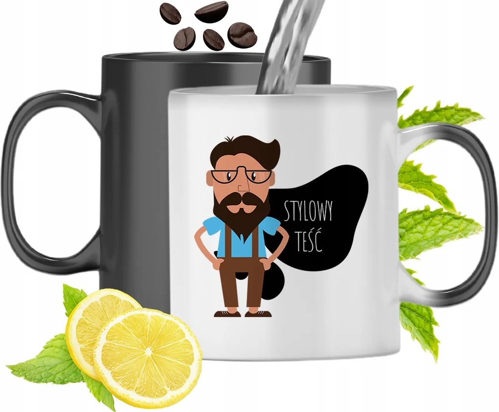 Mágikus Bögre Apósnak Színváltós, fényképes nyomattal