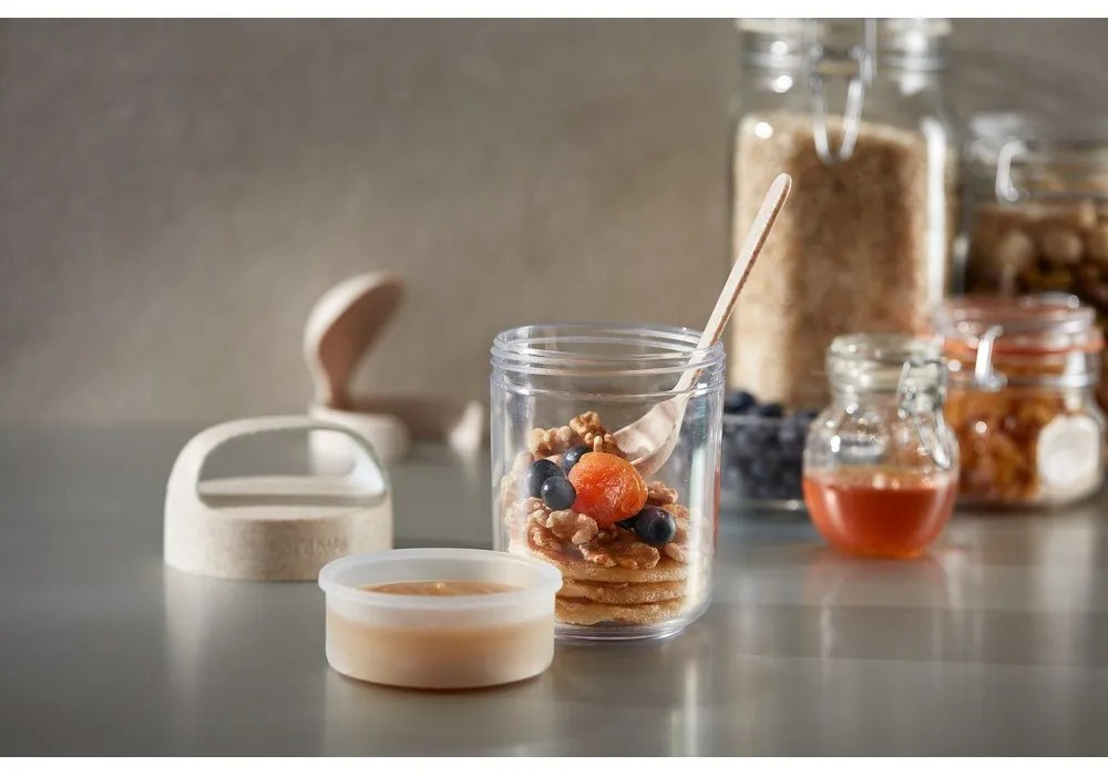 Joghurt tartó kanállal To Go Organic – Lékué