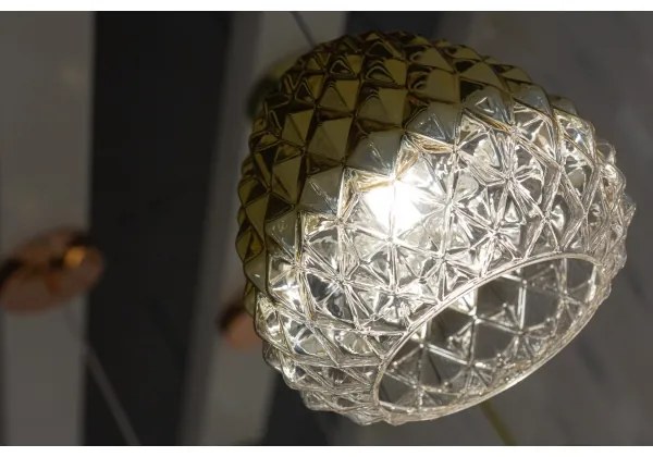 Klausen 111004 - Csillár zsinóron DIAMOND 1xE27/11W/230V arany