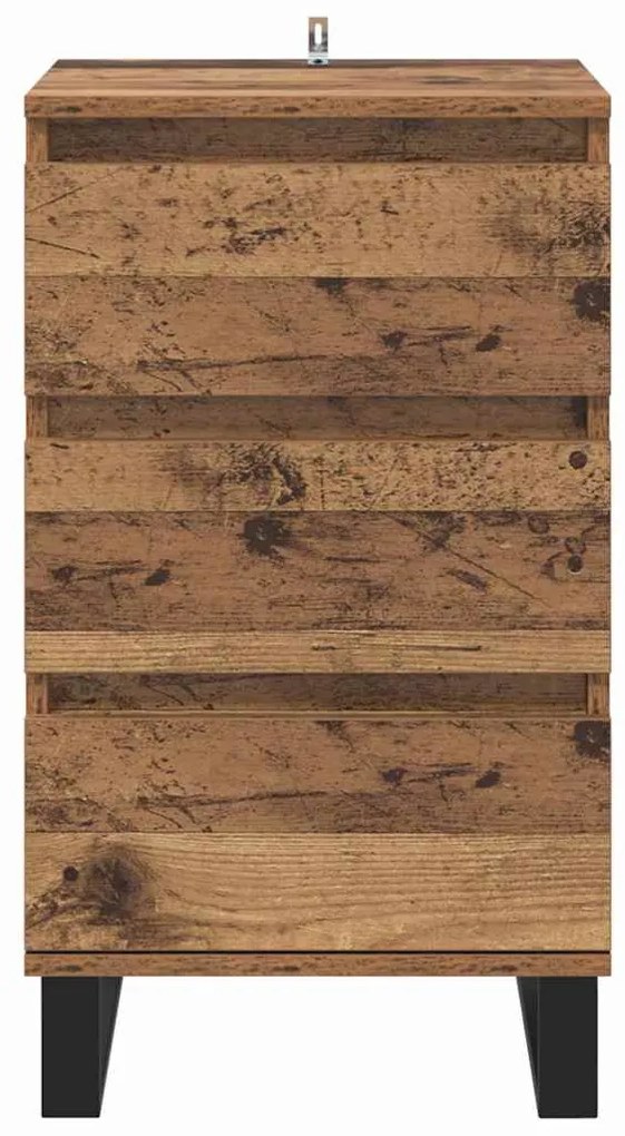 Széf fiókkal Régi fa Faanyag