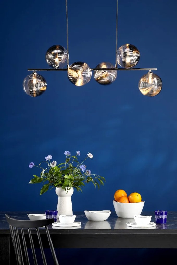 Dar Lighting modern függeszték spiral csiszolt króm darspi6450-19