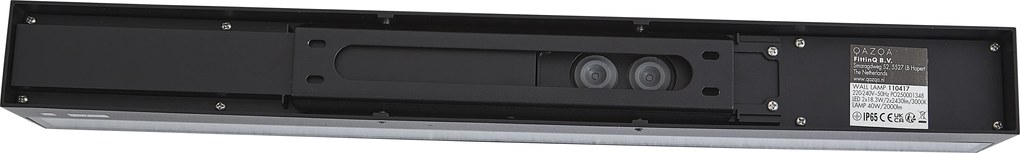 Ipari kültéri fali lámpa fekete 55 cm LED-del IP65 - Hannah