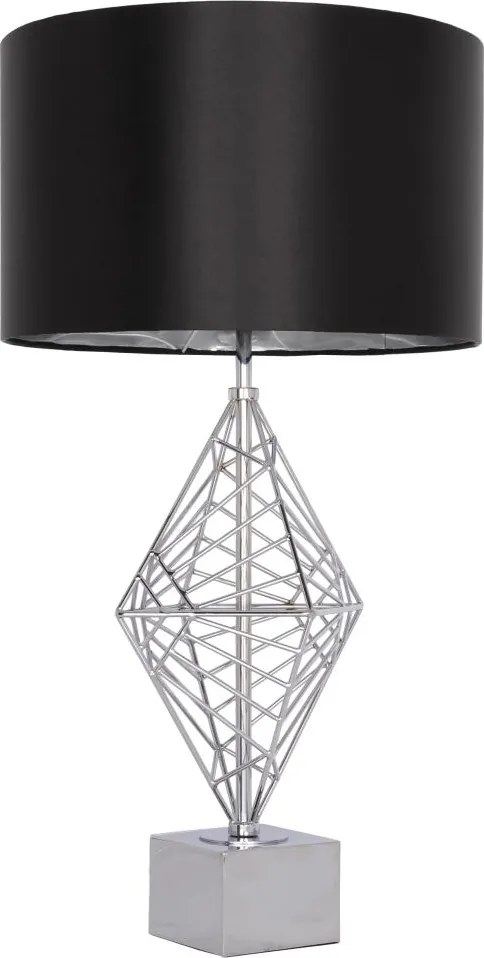 Cosmolight modern asztali lámpa caracas króm fekete ezüst cost01960ch