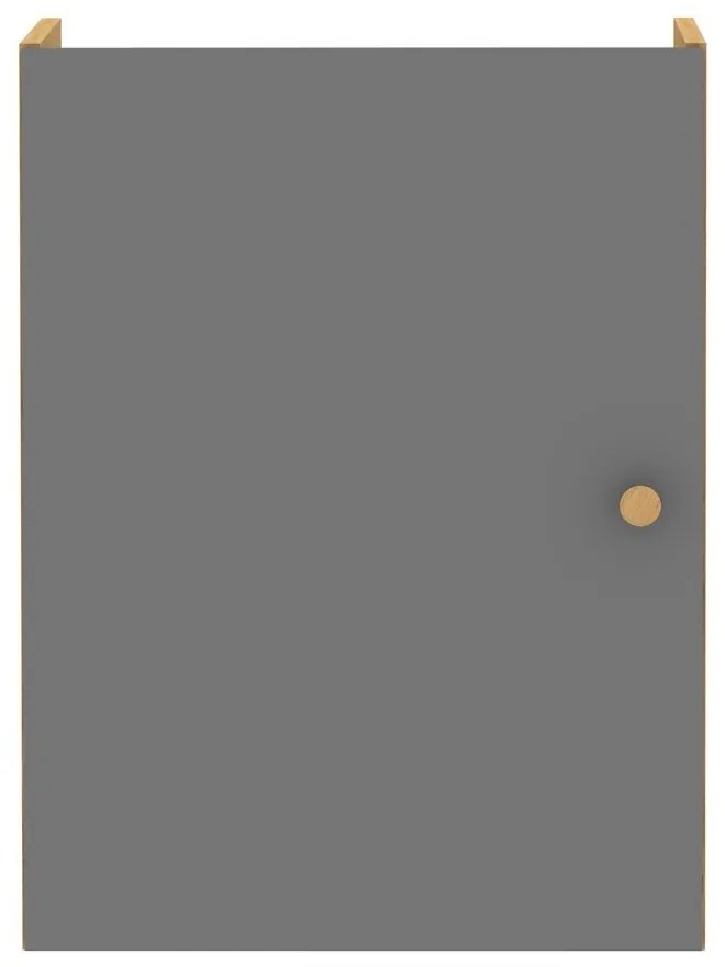 Sötétszürke ajtós modul 33x43 cm Z Cube - Tenzo