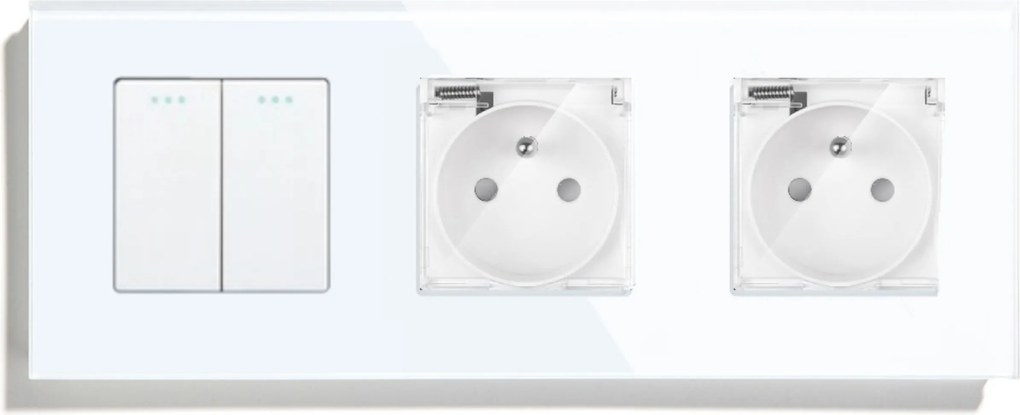 Billentyűkapcsoló Mechanikus Aljzat+hermetikus Aljzat IP44 Fedéllel