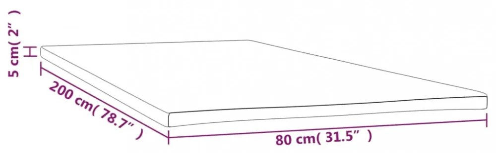 matractakaró 80 x 200 x 5 cm