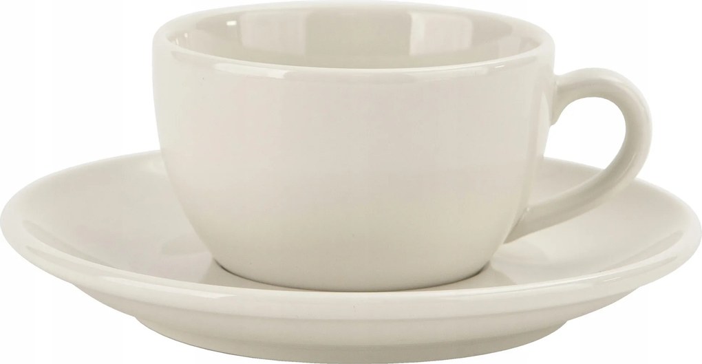 Porcelán csésze 250 ml csészealj Milena