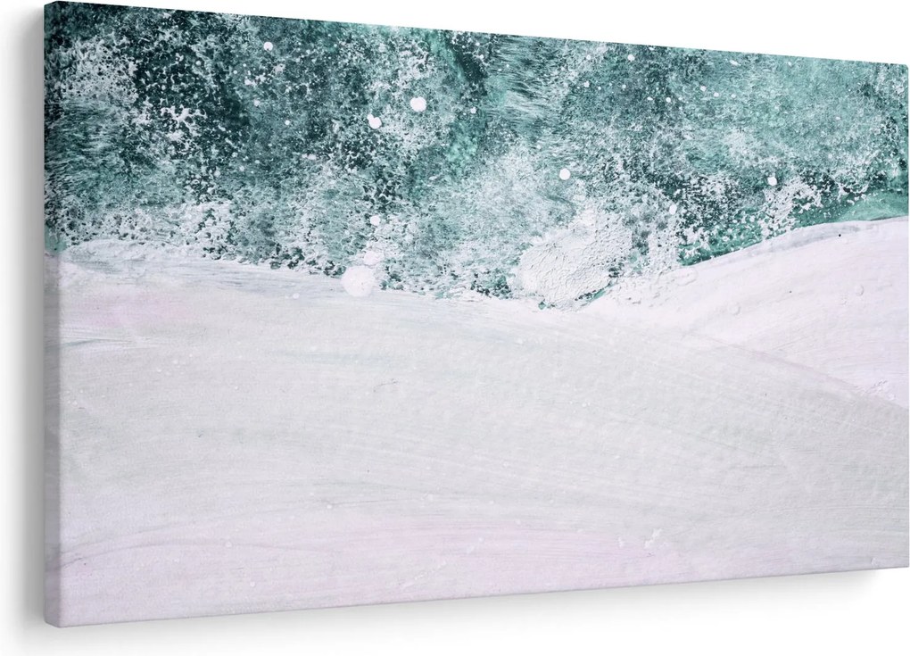 Kép - Türkiz absztrakció (90x60 cm)
