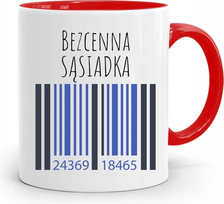 Szomszédnak Piros Ajándék Bögre fényképes nyomtatással