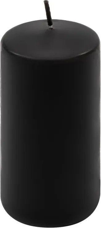Gyertya készlet 10 cm Ø 5 cm 16 db fekete