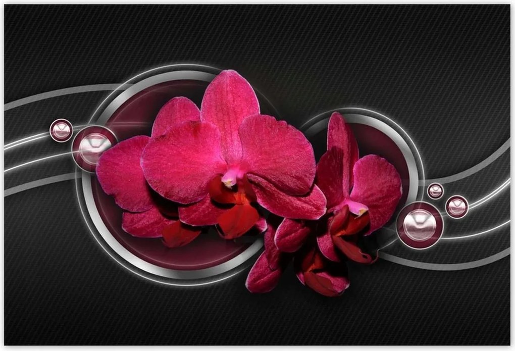 Poszterek 185x125 Orchidea golyókkal