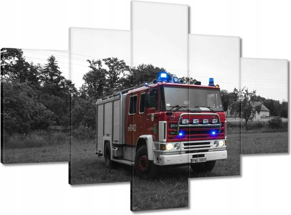 Vászonkép 100x70 Tűzoltóautó